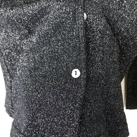 CARROLL REED Sparkle Black Layered Cardigan - Picture 7 of 14